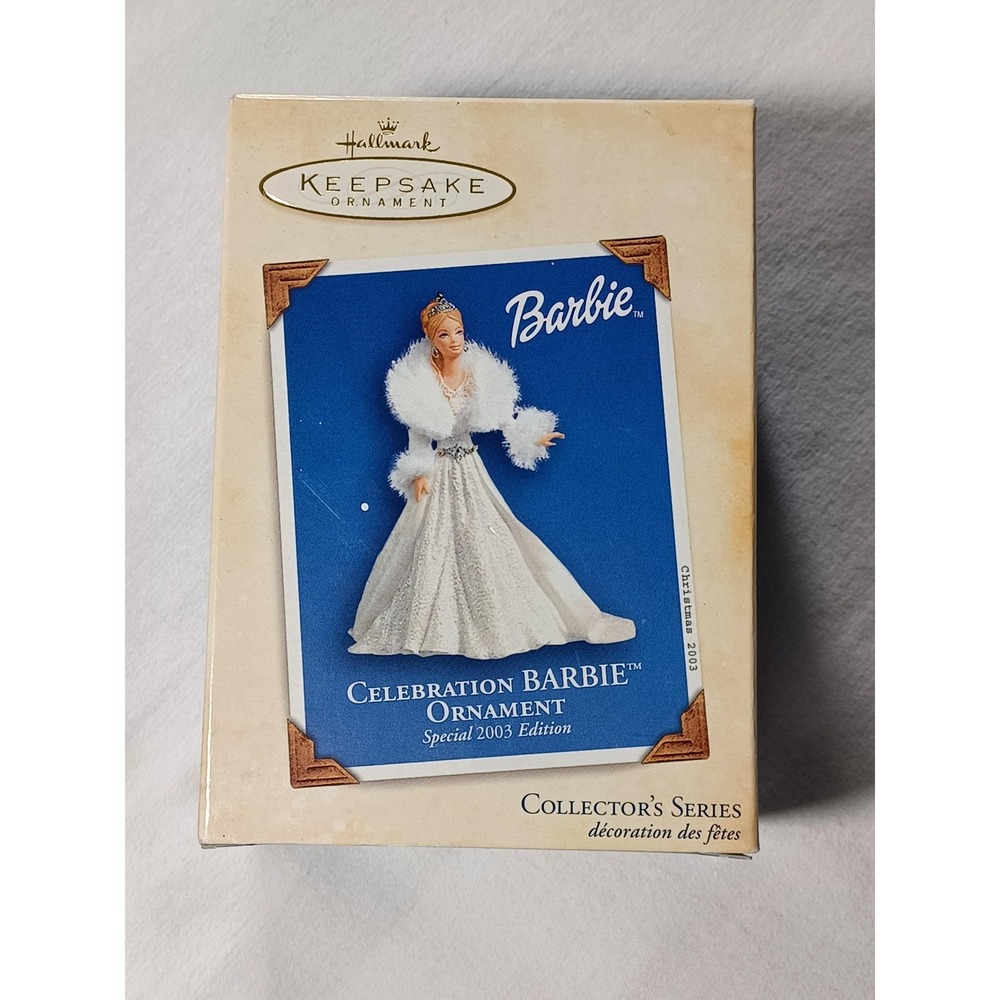 Hallmark Keepsake Celebration Barbie Special 2003 Christmas Ornament QX2459‎